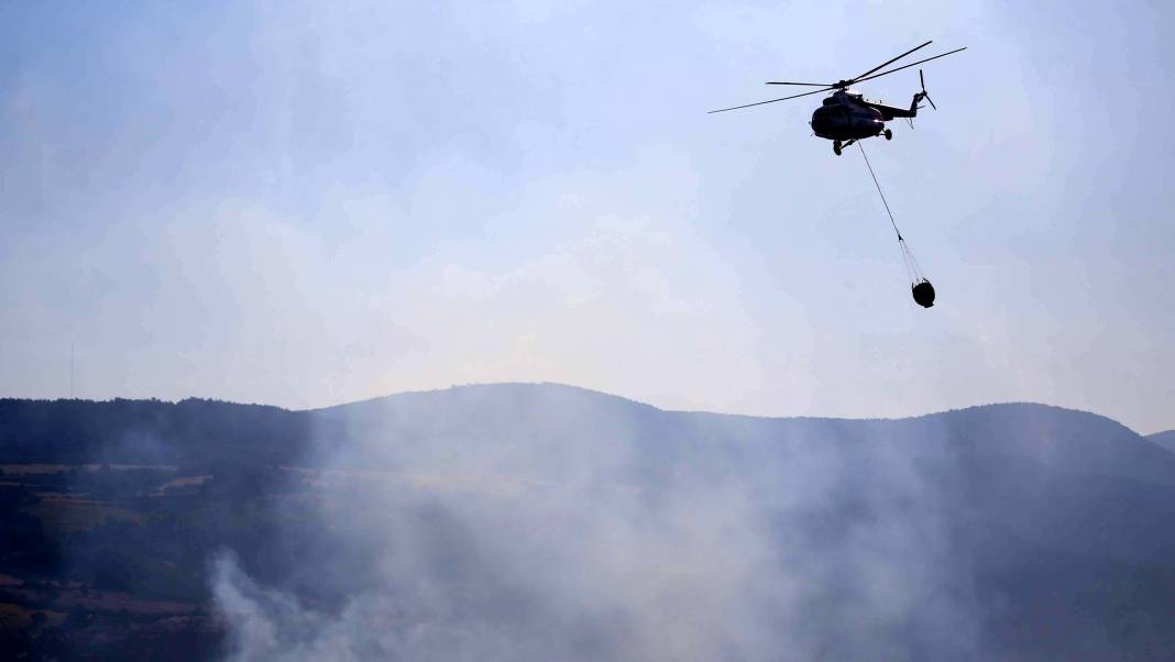 Çanakkale'deki orman yangını 39 saattir sürüyor 9
